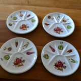 1960s Porcelain Fondue Plates from Berry