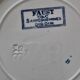 Set of 6 hollow plates earth of iron mismatched