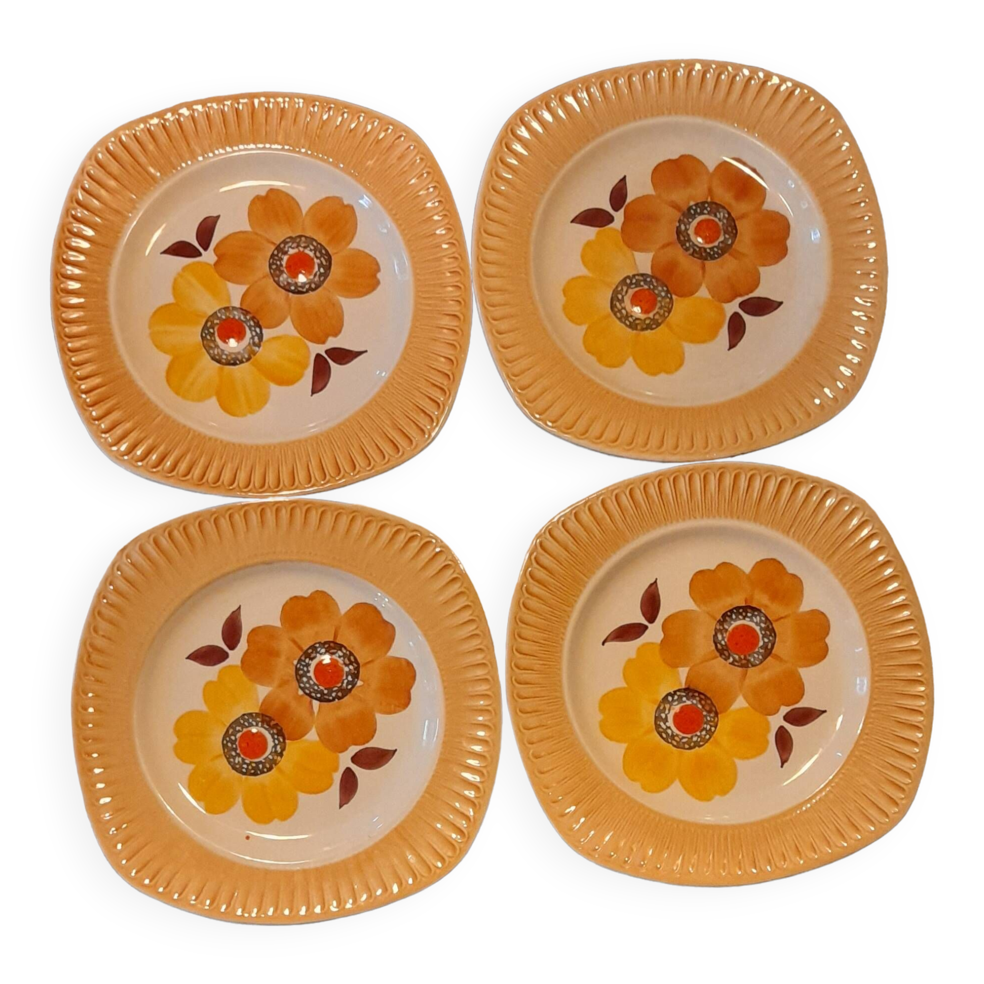 4 vintage plates 1970s mondovi italy