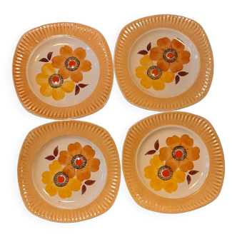 4 vintage plates 1970s mondovi italy