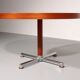 Italian mid-century dining table with stunning inlay star