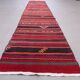 Narrow kilim runner 59x300 cm shabby chic, vintage Turkish kelim 2569