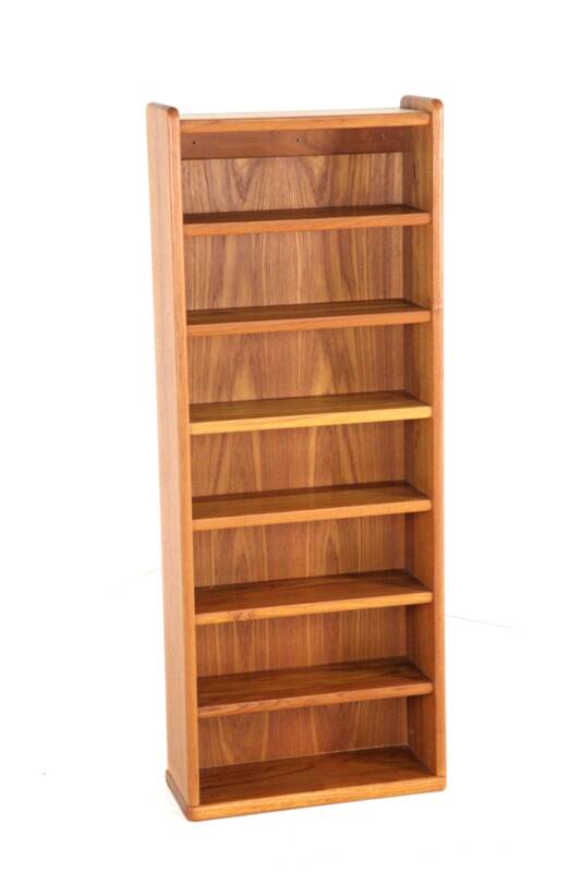 Compact open teak cabinet - danish design