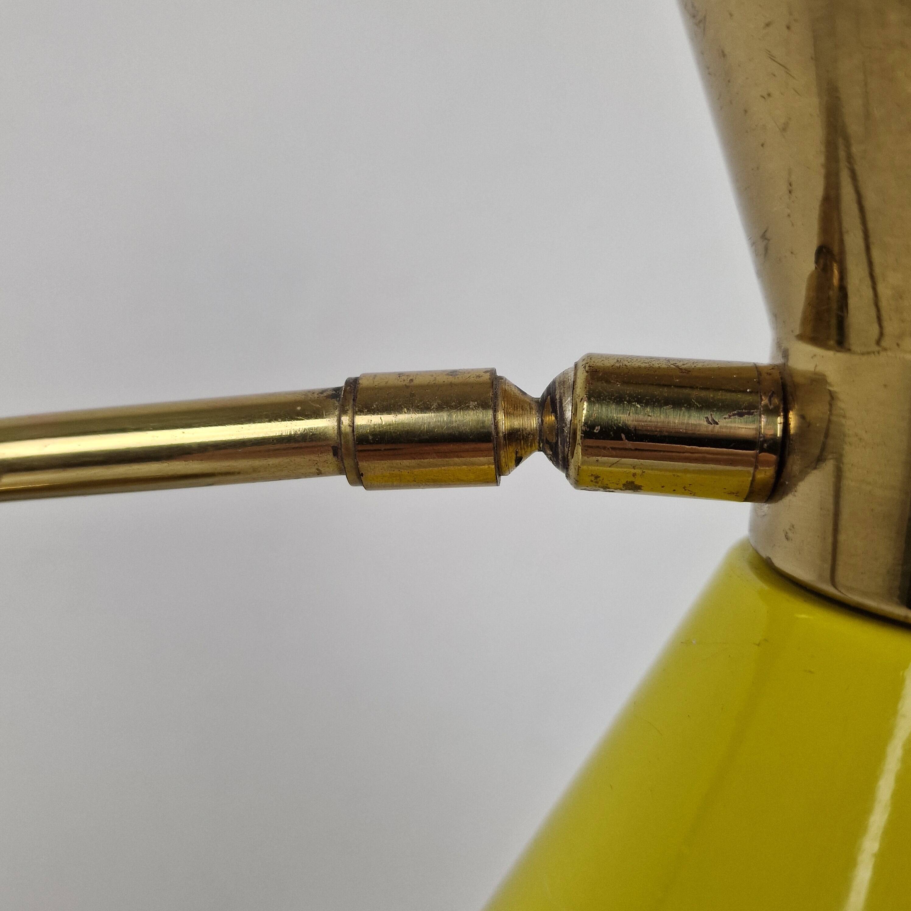 Brass Table Lamp Attributed to Hala Zeist, Netherlands, 1950s