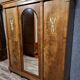 Large antique mahogany wardrobe with mirror – Empire style / 20th century