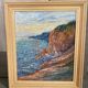 Cowez rocky coast marine painting