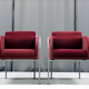Pair of velvet armchairs 1960