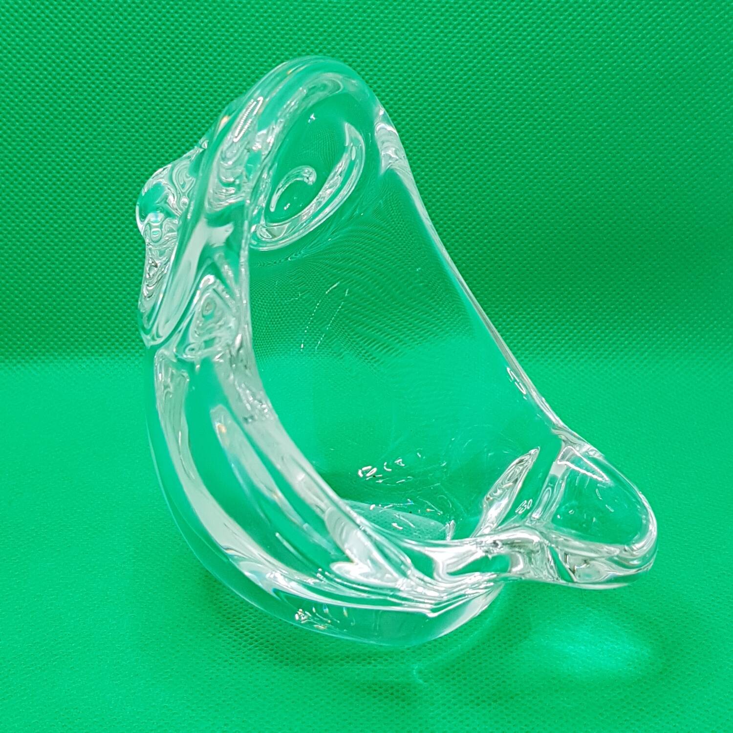 Cendrier hibou en cristal