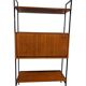 Vintage wooden wall-mounted furniture on legs / MDK secretary