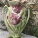 Large slip vase, glazed ceramic, Saint-Clément, France,