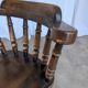 Chaise de bar en bois sculpté vintage : tabouret haut de ferme des années 1970