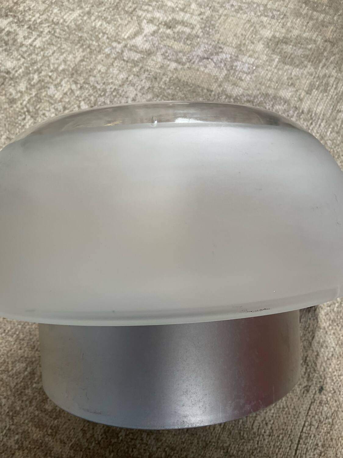 Peill & Putzler Space Age wall lamp in glass and chrome-plated metal