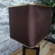 Large ceramic lamp with an Asian theme.