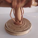Pair of bamboo lamps