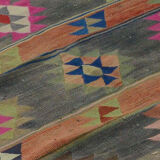 Anatolian handmade kilim rug 266 cm x 166 cm