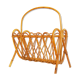 Magazine rack vintage rattan