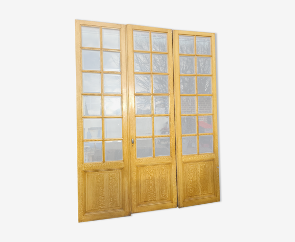 3 portes de séparation avec carreaux biseauté