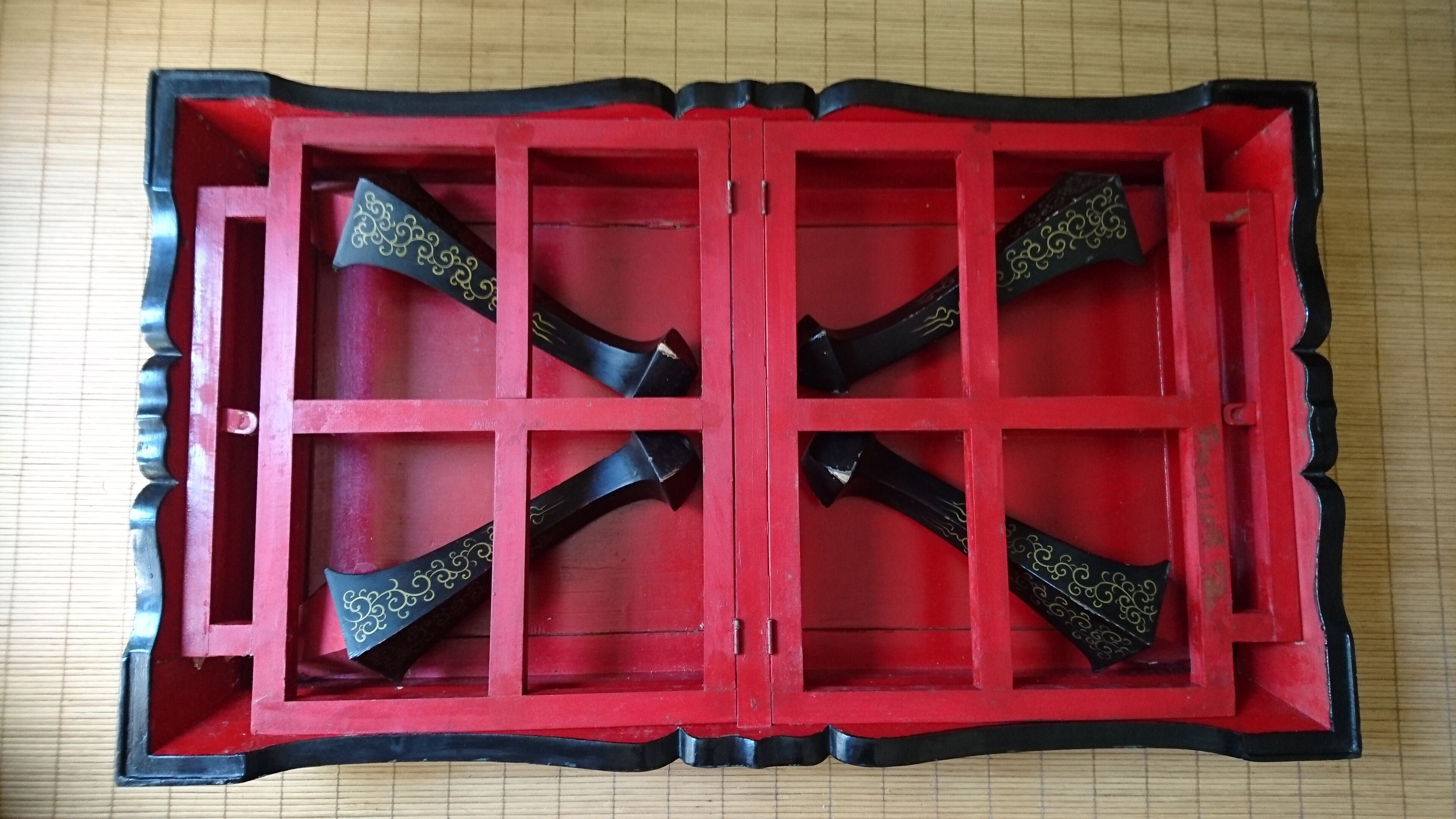 Chinese lacquered coffee table