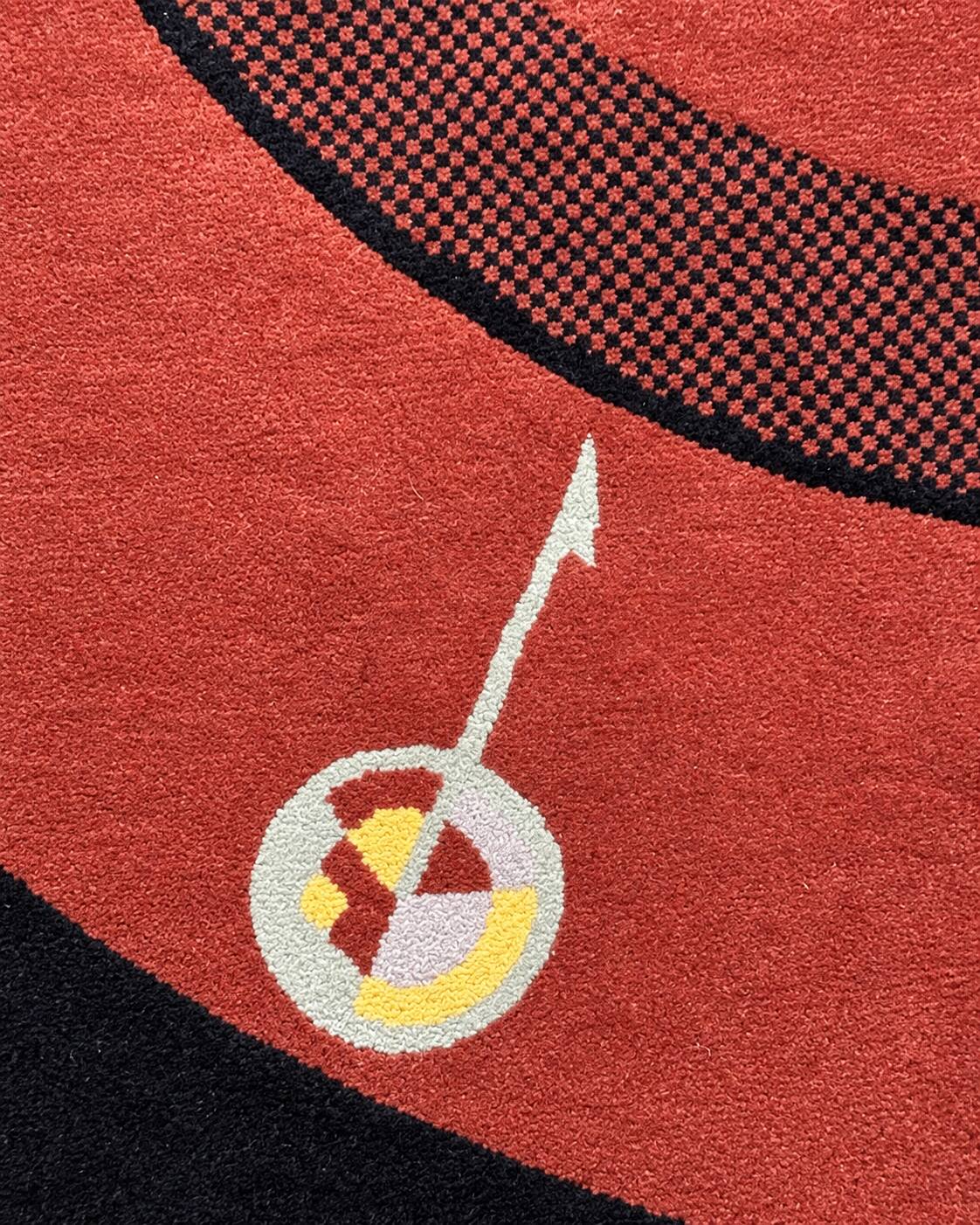 Rug "Less is more" Christian Duc for Toulemonde Bochart, 1980s