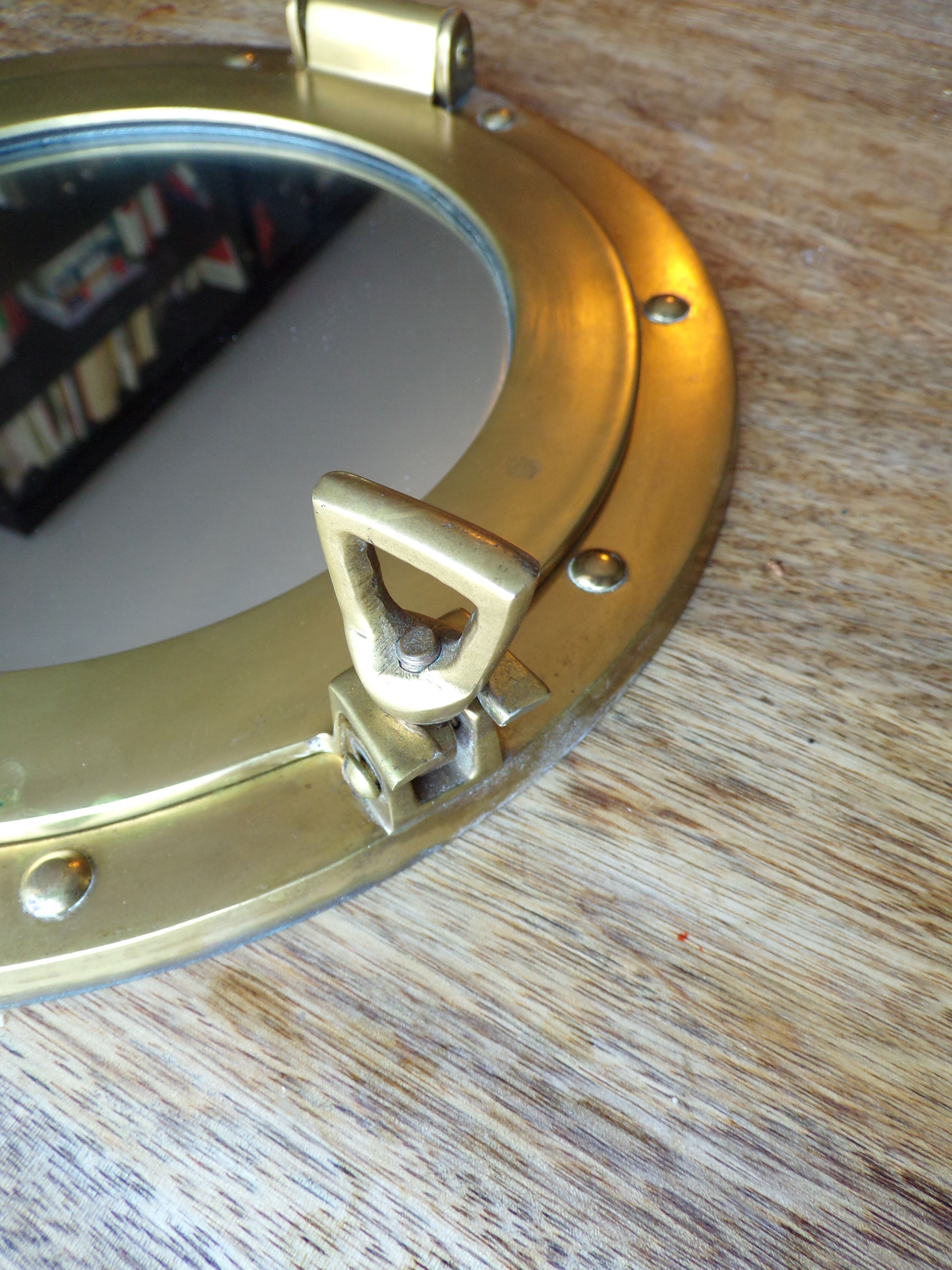 Ublot brass mirror Ø30cm