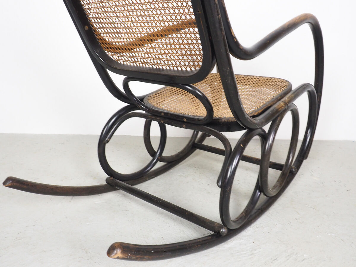 Classic Thonet bentwood rocking chair by Ton, 1950