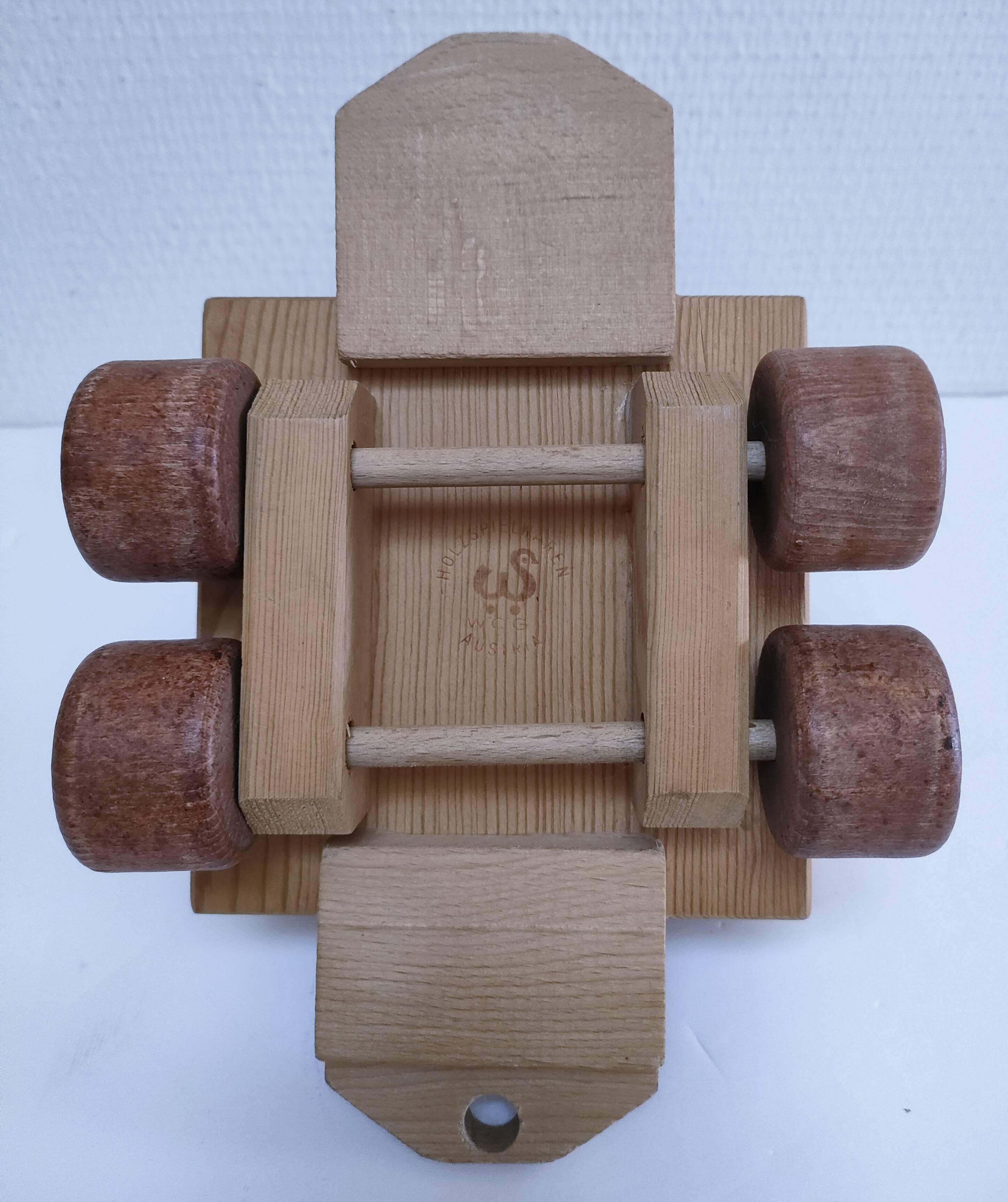 Large wooden train stamped Wog Austria
