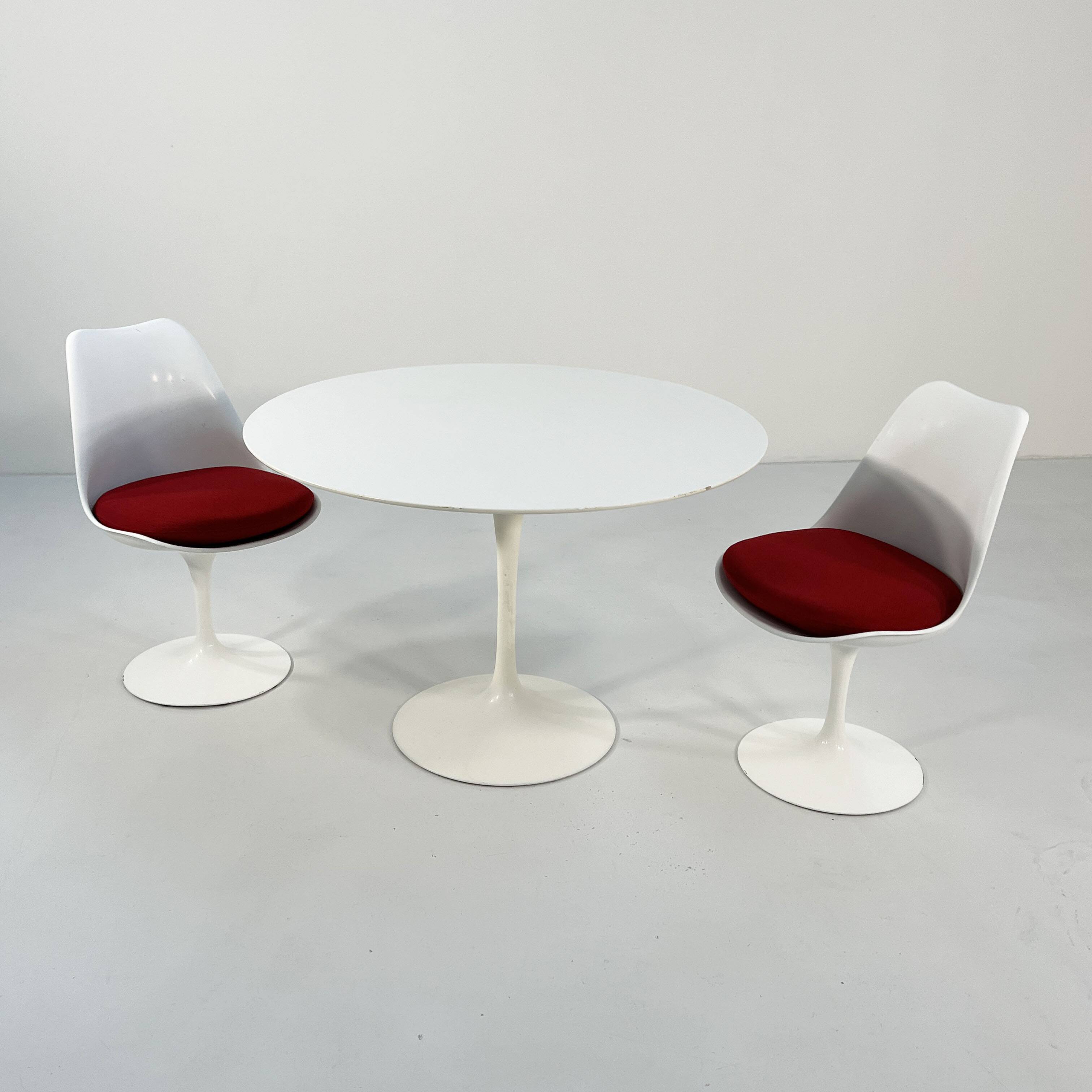 Tulip laminated table 107 cm by Eero Saarinen for Knoll, 1970