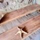 Paire de bancs de ferme
