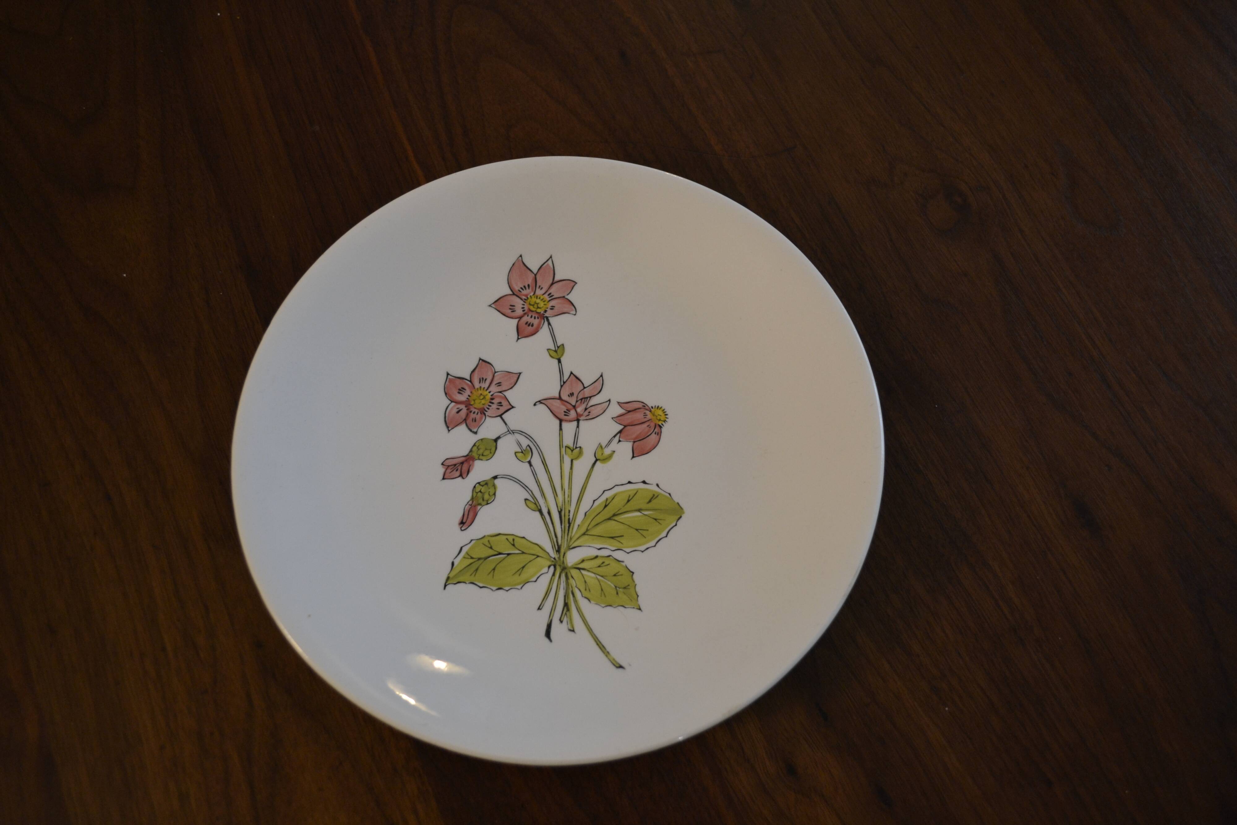 Assiette Gien à fleur modèle Venise