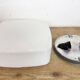 Vintage Wall Or Ceiling Light with Milk Glass, 1970s