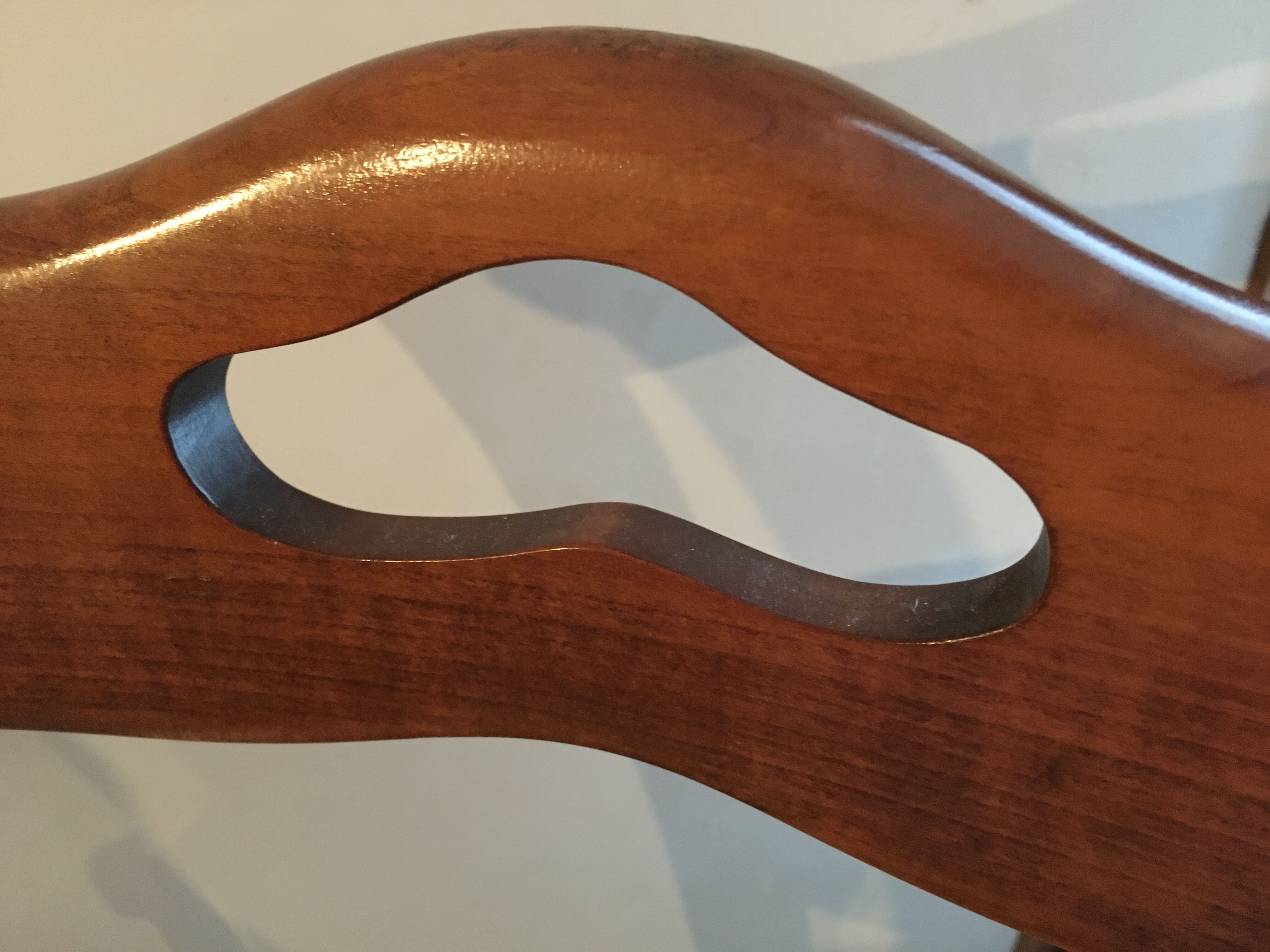 Solid cherry armchair