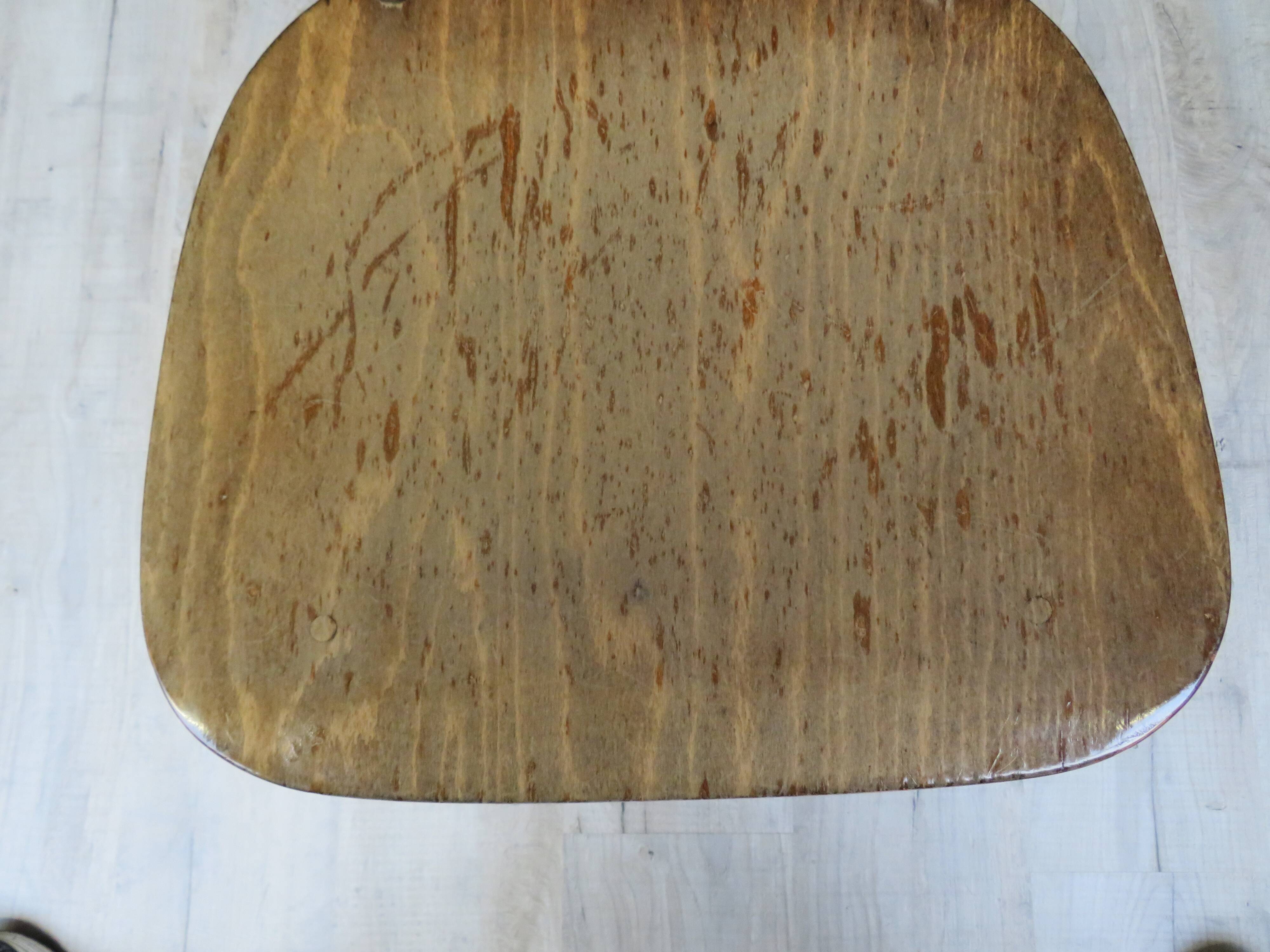 Suite of 8 chairs bistro model Tacoma Baumann