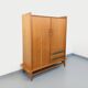 Vintage oak wardrobe from the 50s and 60s.