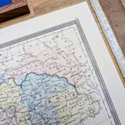 L'Autriche, carte ancienne, imprimée en 1852.