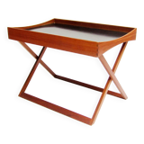 Danish Folding Campaign Side Table by Torsten Johansson for Bo-Ex