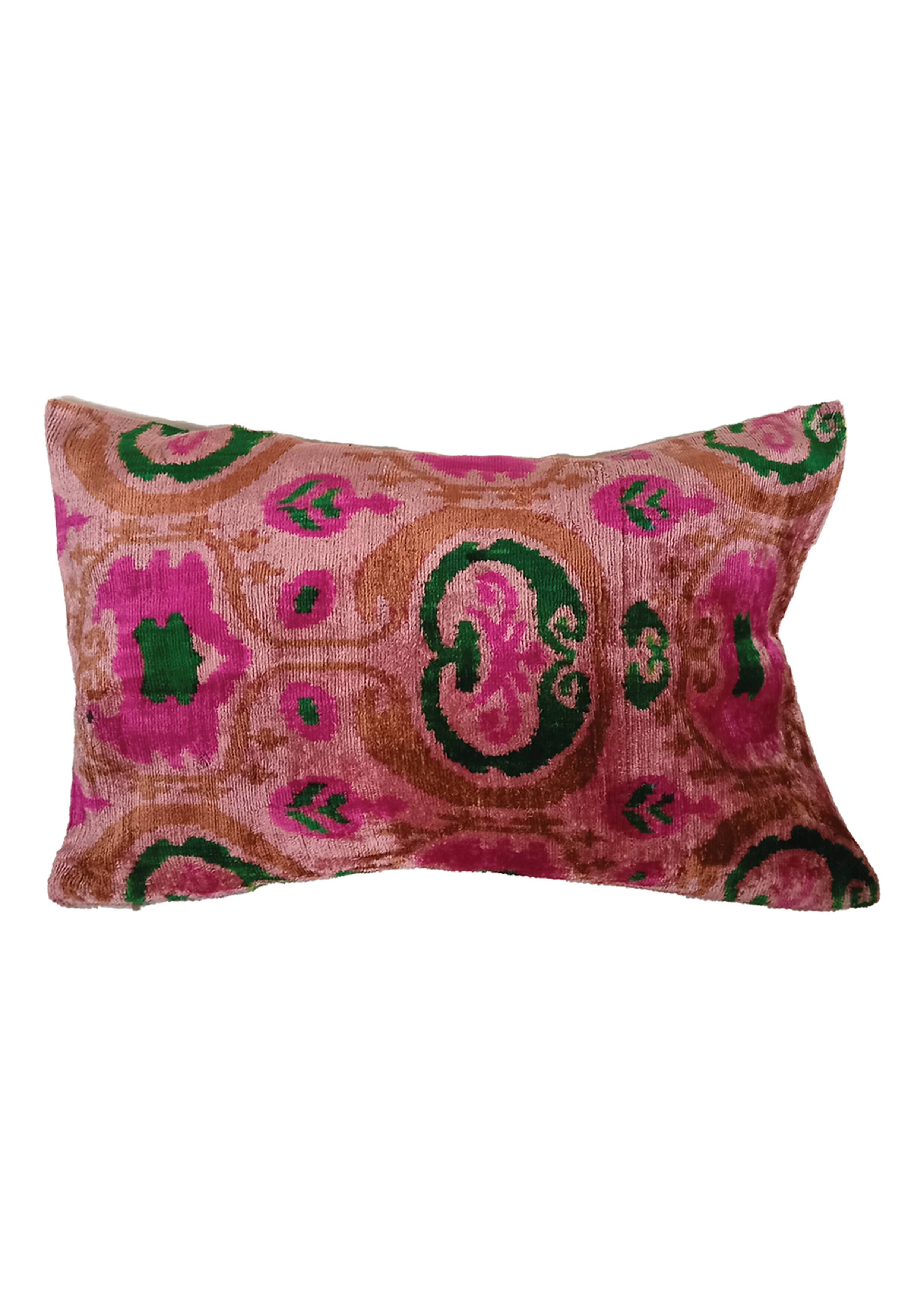 Ikat Silk Velvet Cover