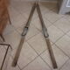 Paire de ski ancien en bois