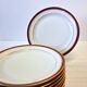 6 Limoges porcelain dessert plates from Chastagner, France