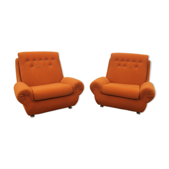 Eastern Bloc Vintage armchairs by Jitona, Czechoslovakia, 1970s