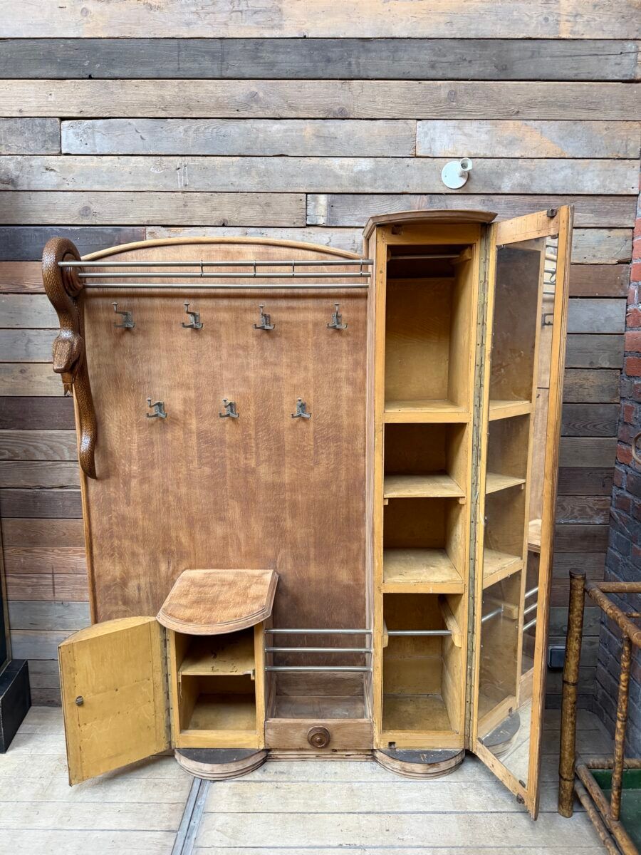 Art Deco entrance hall wardrobe