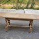 Renovated 19th-century oak extendable farmhouse dining table 160-240cm