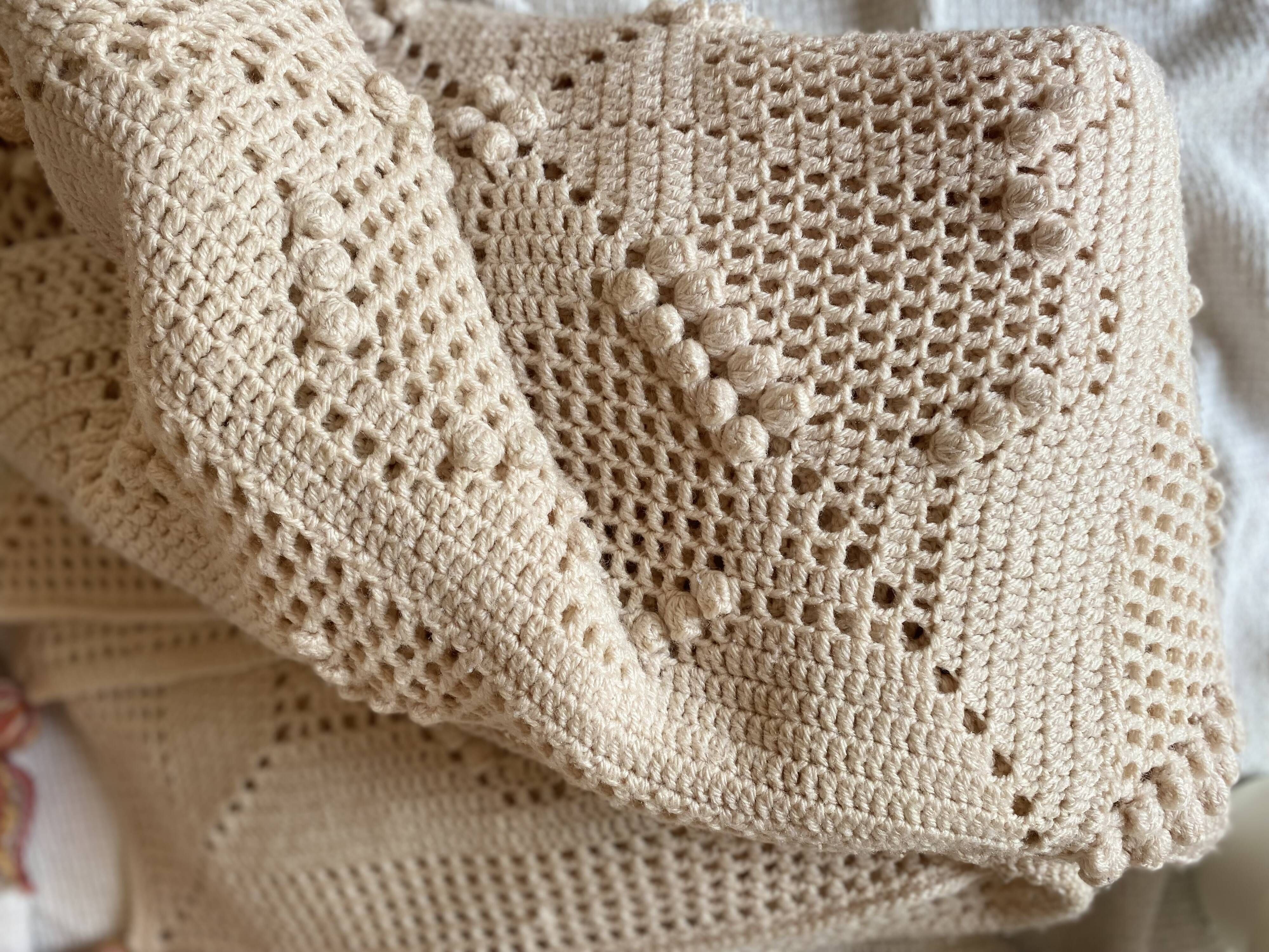 Bedspread - Wool blanket - Knitted