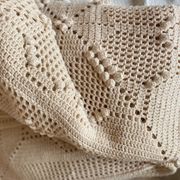 Couvre-lit -Plaid en laine - Tricot