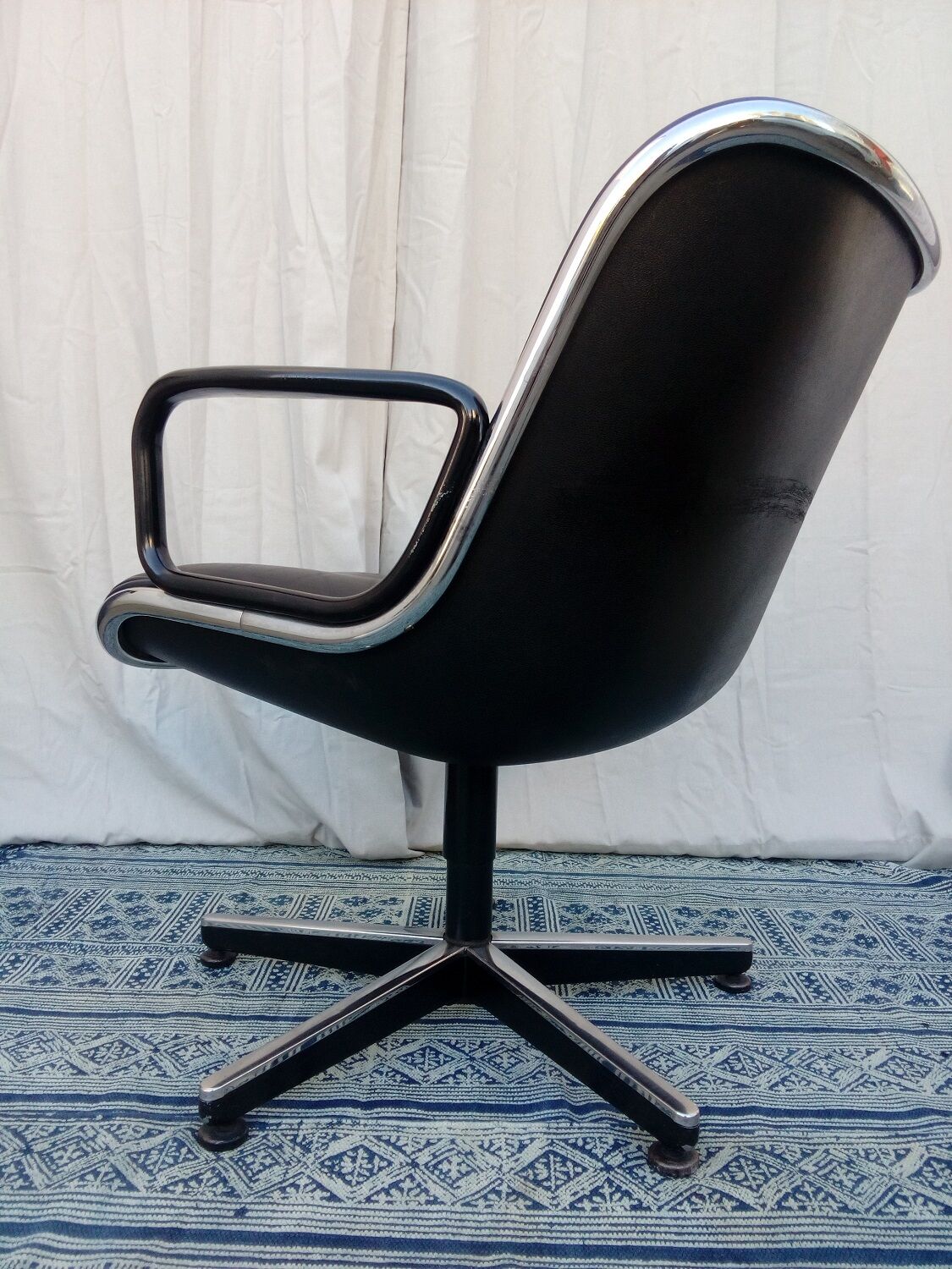 Fauteuil Knoll vintage années 70 design Pollock