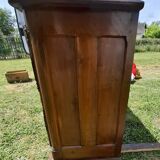 Louis XV 3-door walnut sideboard on plinths