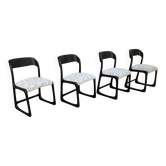 Set of 4 BAUMANN sled chairs