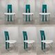 Ensemble de 6 chaises à repas Memphis en bouclé, années 1980
