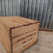 Ancienne caisse en bois Porto Adega