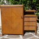 Asymmetrical oak dresser buffet