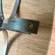 70s design coffee table in metal and smoked glass